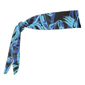 ブラックブルーハイダイーグルサンダーバード先住民アート タイヘッドバンド (回転270)