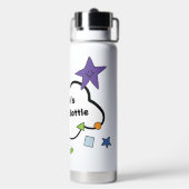 ブラックブルーパーソナルウォーターボトル ウォーターボトル (背面)