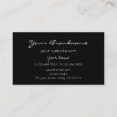 ブラックブルーパープルグリッタースターズプロフェッショナル 名刺 (裏面)