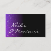 ブラックブルーパープルグリッタースターズプロフェッショナル 名刺 (正面)