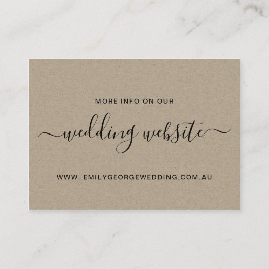 ブラックブルーピンクの葉のリース結婚のウェブサイト エンクロージャーカード (裏面)