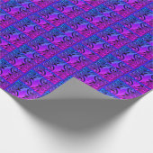 ブラックブルーピンクパープルラッピング紙 ラッピングペーパー (角)