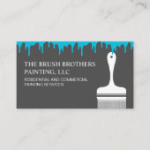 ブラックブループロフェッショナルハウスペインター 名刺 (正面)