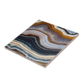 ブラックブルーホワイトテラコッタアゲード タイル (側面)