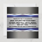 ブラックブルーマン40th誕生日パーティー 招待状 (裏面)