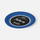 ブラックブルーミニマル卒業党 ペーパープレート (アングル)