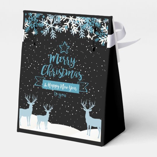 ブラックブルーメリークリスマスのお願い箱 フェイバーボックス (裏面サイド)