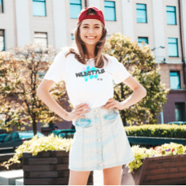 ブラックブルーモダンワイルドスタイル Tシャツ