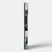 ブラックブルーモチャピンクのグラデーション同心円 Case-Mate iPhoneケース (裏面 / 右)