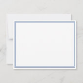 ブラックブルーモノグラムの ノートカード (裏面)