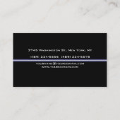 ブラックブルーライトパターンマネージャの名刺 名刺 (裏面)
