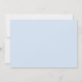 ブラックブルーリトルマン ベビーシャワー 招待状 (裏面)