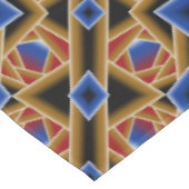 ブラックブルーレッド金ゴールドグラデーションアビス抽象芸術アート テーブルクロス (アングル)