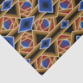 ブラックブルーレッド金ゴールドグラデーションアビス抽象芸術アート 薄葉紙 (詳細)