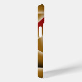 ブラックブルーレッド金ゴールドグラデーションアビス抽象芸術アート Case-Mate iPhoneケース (裏面 / 右)