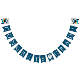 ブラックブルー写真おめでとう大学院卒業 バンティングフラッグ