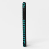 ブラックブルー千鳥格子のパタモノグラムのーン Case-Mate iPhoneケース (裏面/左)