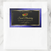 ブラックブルー王室のグリッター製品ラベルLadybug 長方形シール (バッグ)