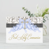 ブラックブルー金ゴールドクロスボーイズブルーファースト 招待状 (スタンド正面)