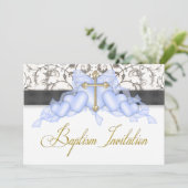 ブラックブルー金ゴールドクロスボーイズブルーファースト 招待状 (スタンド正面)