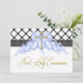 ブラックブルー金ゴールドクロスボーイズブルーファースト 招待状 (スタンド正面)