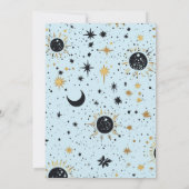 ブラックブルー金ゴールドシレ結婚ンタル婚約パーティ 招待状 (裏面)