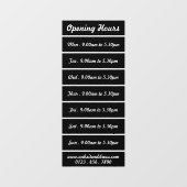 ブラックブロックスタイルの営業時間 ウィンドウサイン (シート)