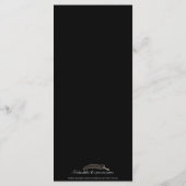 ブラックブロンズアールデコ結婚タワーのメニュー メニュー (裏面)