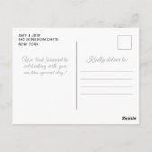 ブラックブロンドヘアプリンセス スイートシックスティーン ポストカード (裏面)