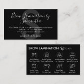 ブラックブロー積層後介護アドバイス指示 名刺 (正面/裏面)