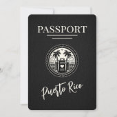ブラックプエルトリコパスポート セーブザデート (正面)