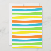 ブラックプクールールパーティー誕生日招待状 招待状 (裏面)