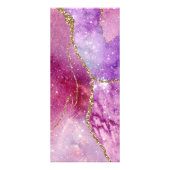 ブラックプライスリストに表示される水色ピンク色agate ラックカード (裏面)