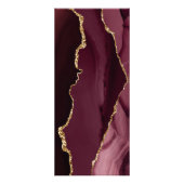 ブラックプライスリストのラックカードに入ったburgundy agate ラックカード (裏面)