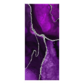 ブラックプライス・リストに載った紫色の銀色の銀色 ラックカード (裏面)