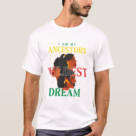 ブラックプライドシャツ |私は黒い歴史だ Tシャツ (正面)