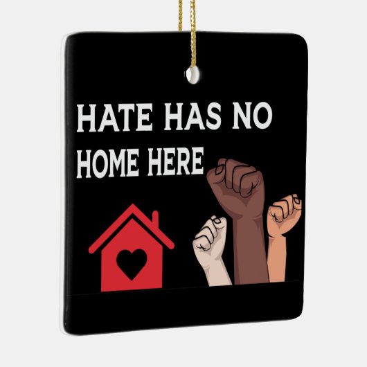 ブラックプライド力、人種平等の社会正義 セラミックオーナメント (右)