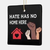 ブラックプライド力、人種平等の社会正義 セラミックオーナメント (左)