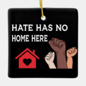 ブラックプライド力、人種平等の社会正義 セラミックオーナメント (正面)