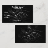 ブラックプラズマエネルギー抽象芸術アートビジネスカード 名刺 (正面/裏面)