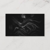 ブラックプラズマエネルギー抽象芸術アートビジネスカード 名刺 (裏面)