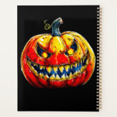 ブラックプランもしはあえてハロウィーン笑いカボチャ プランナー手帳 (裏面)