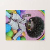 ブラックプリンスメラニンボーイズイースターエッグ狩りレインボー ジグソーパズル (横)