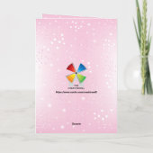 ブラックプリンセスハッピーバースデーカード |任意の年齢を追加  カード (裏面)