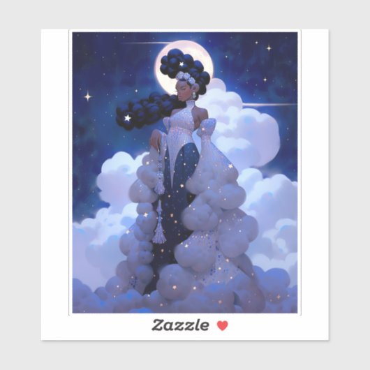 ブラックプリンセスファンタジーアート シール (シート)