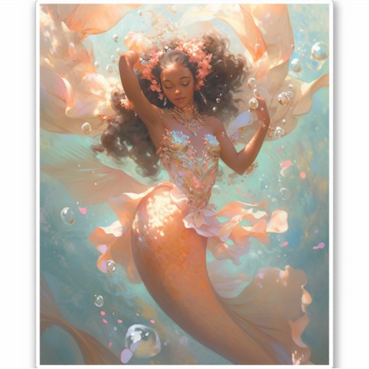 ブラックプリンセスファンタジーアート シール (正面)