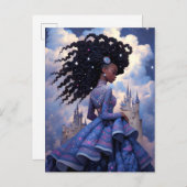 ブラックプリンセスファンタジーアート ポストカード (正面/裏面)