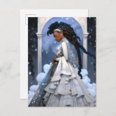 ブラックプリンセスファンタジーアート ポストカード (正面/裏面)