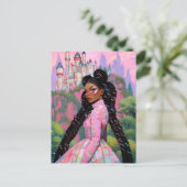 ブラックプリンセスファンタジーアート ポストカード (スタンド正面)