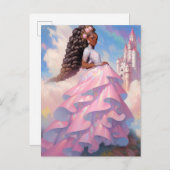 ブラックプリンセスファンタジーアート ポストカード (正面/裏面)